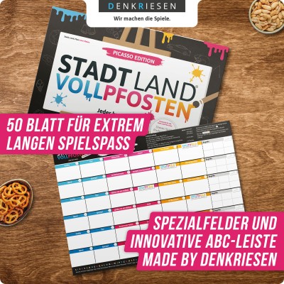 Stadt Land Vollpfosten 50 Blatt