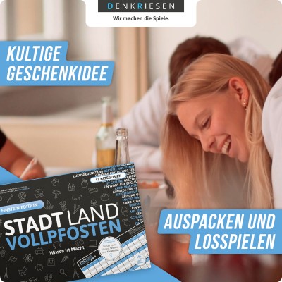 Stadt Land Vollpfosten Geschenkidee