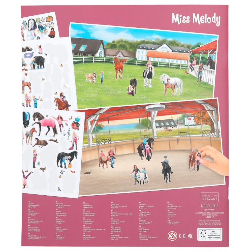 Rückseite Stickerheft
