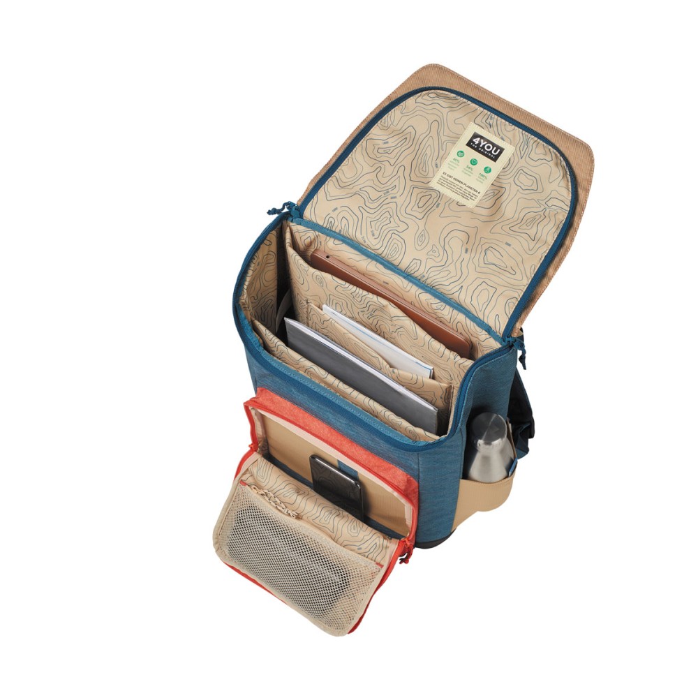 4You Schulrucksack Innenansicht (ohne Inhalt)