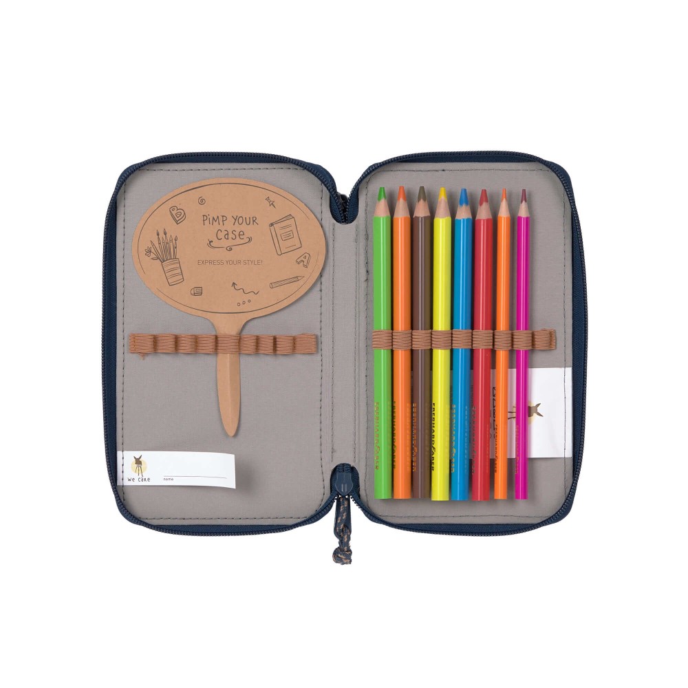 Lässig Unique Etui navy bereits bestückt Ebene 1