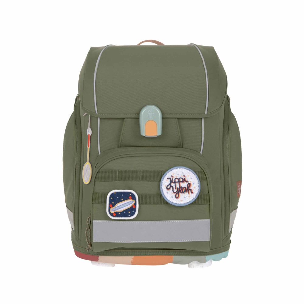 Lässig Schulranzen Unique Front Boxy Olive Lässig Schulranzen Unique Front Boxy Olive