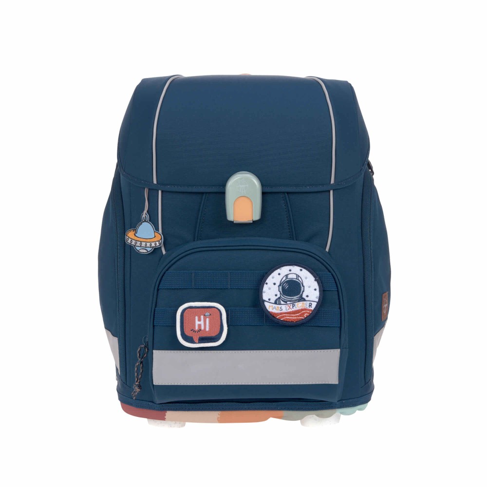 Lässig Schulranzen Unique Front Boxy Blue Lässig Schulranzen Unique Front Boxy Blue