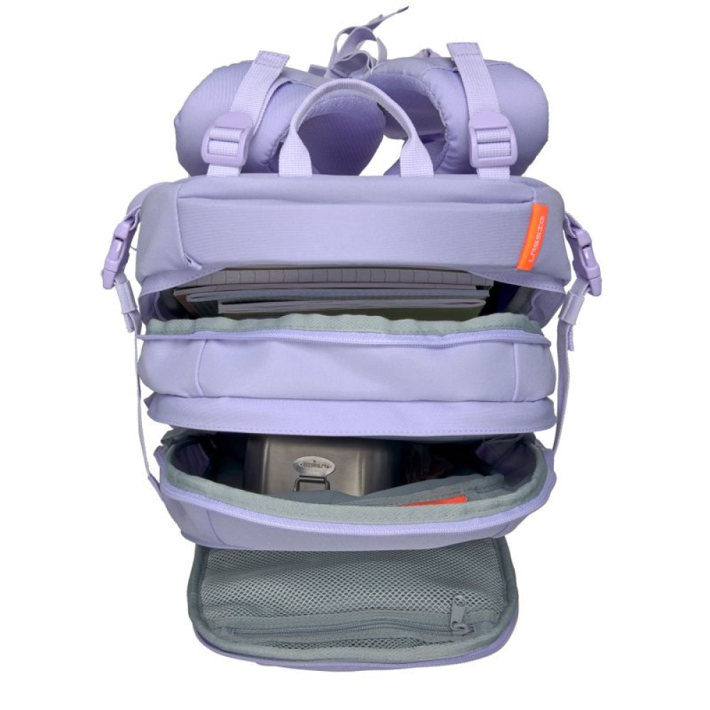 Bold Schulrucksack Lavendel Innenansicht (ohne Inhalt)