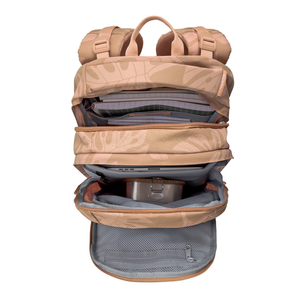 Bold Schulrucksack Karamell Inneneinteilung (ohne Inhalt)