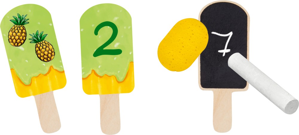 Eisstaebchen Kreide aufzeichnen