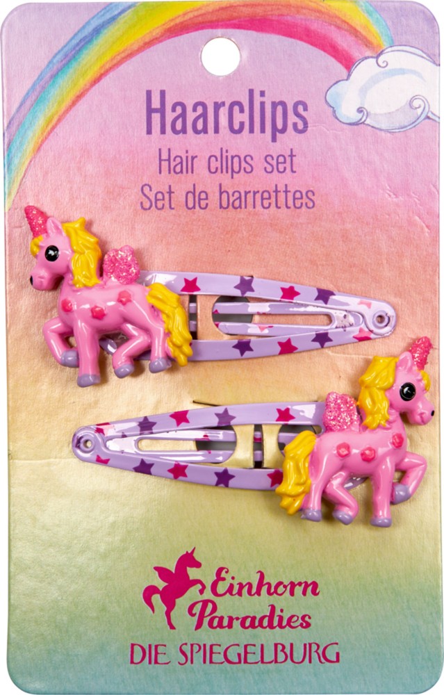 Einhorn Paradies Haarclips Variante 1