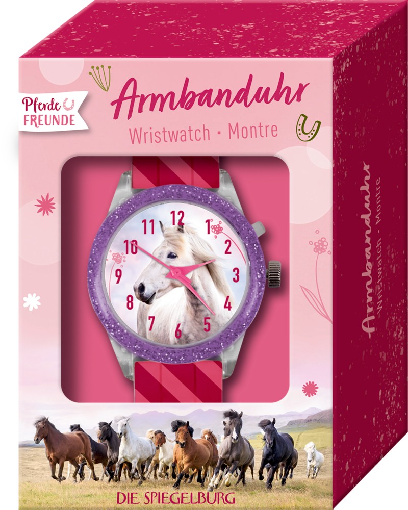 Pferdefreunde Armbanduhr verpackt