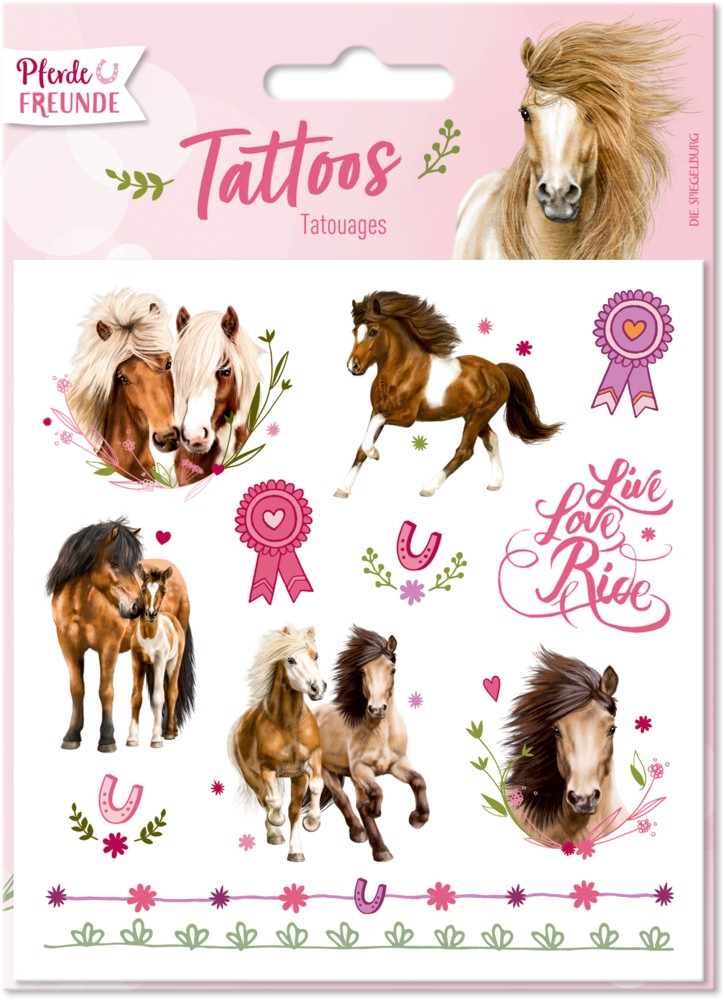 Prinzessin Pferdefreunde Tattoos