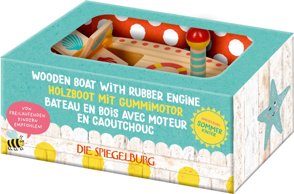 Holzboot Sommerkinder in Verpackung