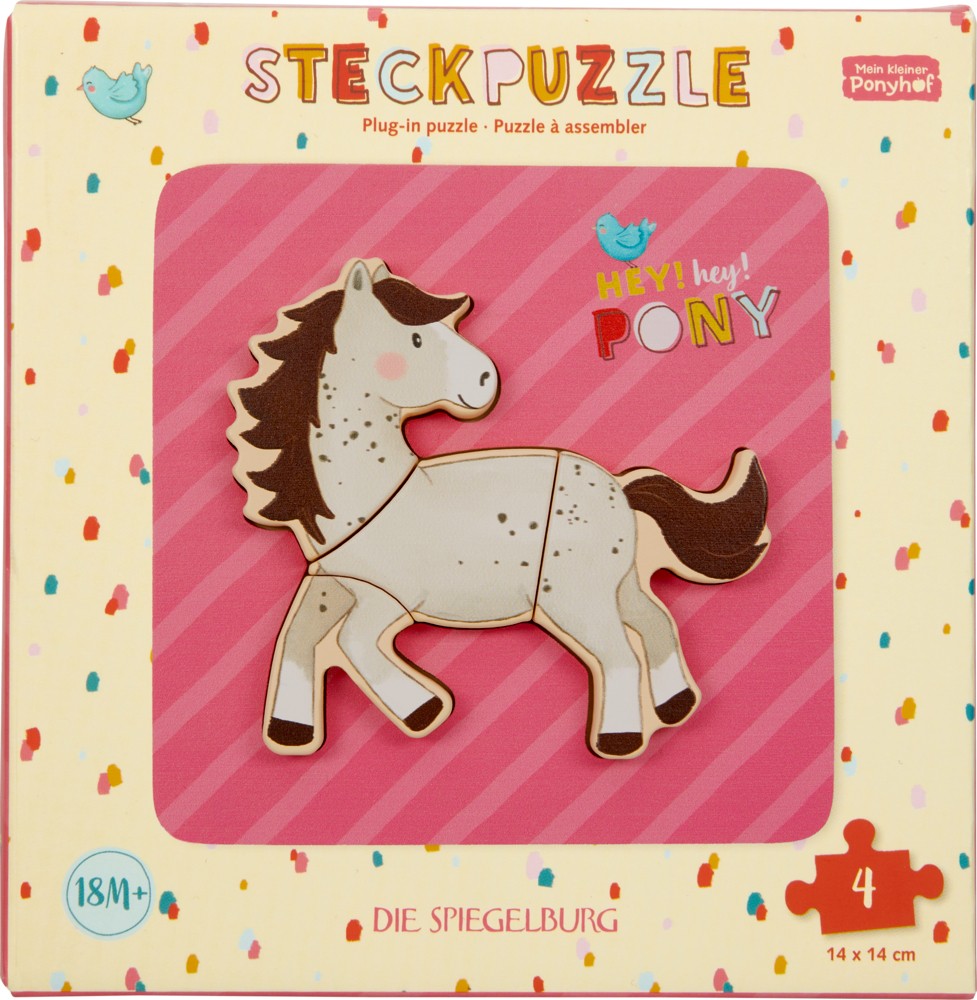 Spiegelburg Steck-Puzzle Ponyhof in Verpackung