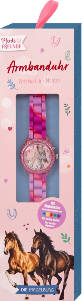 Pferdefreunde Armbanduhr in Geschenkverpackung