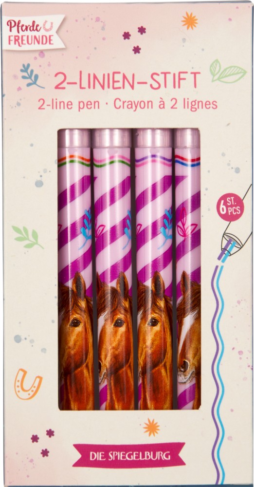 2-Linien-Stift Pferdefreunde