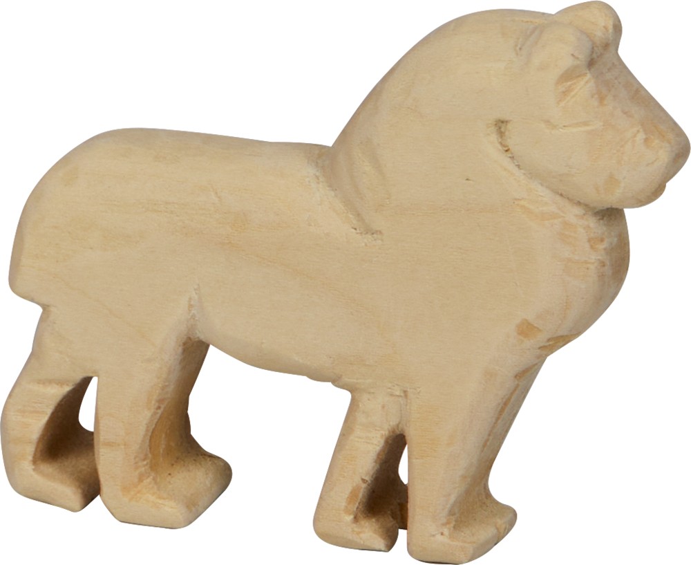 fertiges Schnitz-Beispiel Löwe