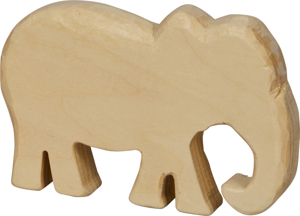fertiges Schnitz-Beispiel Elefant