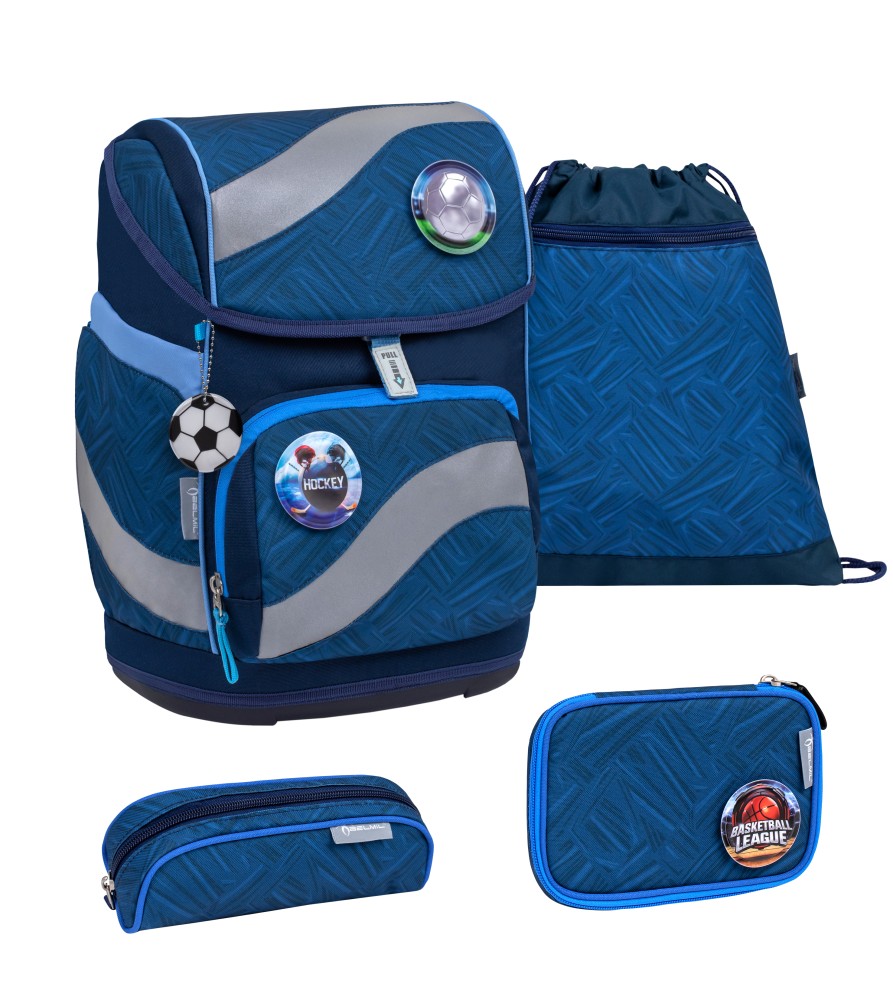 BELMil Schulranzen set Blue Motion5 tlg BELMil Schulranzen set Blue Motion5 tlg