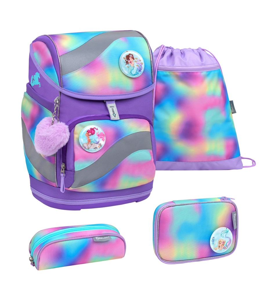 BELMil Schulranzen set rainbow color pets 5 tlg BELMil Schulranzen set rainbow color pets 5 tlg