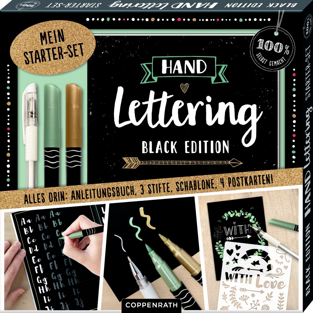 Hand-Lettering-Set Black Edition