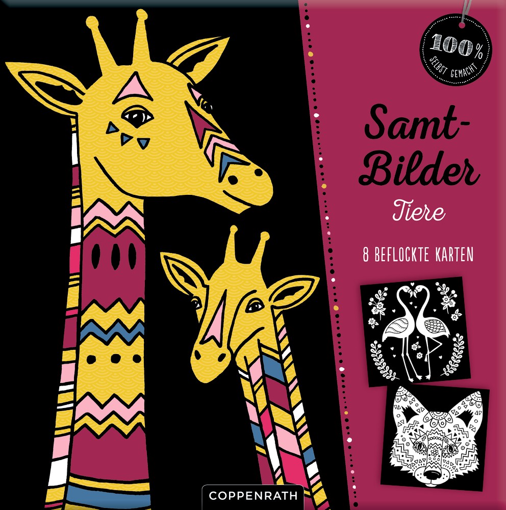 Samtbilder Tiere Bastelset