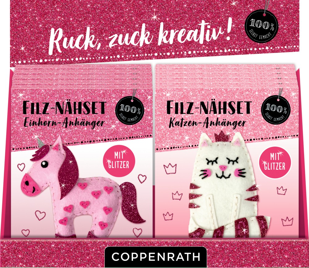 Filz-Nähset Glitzer