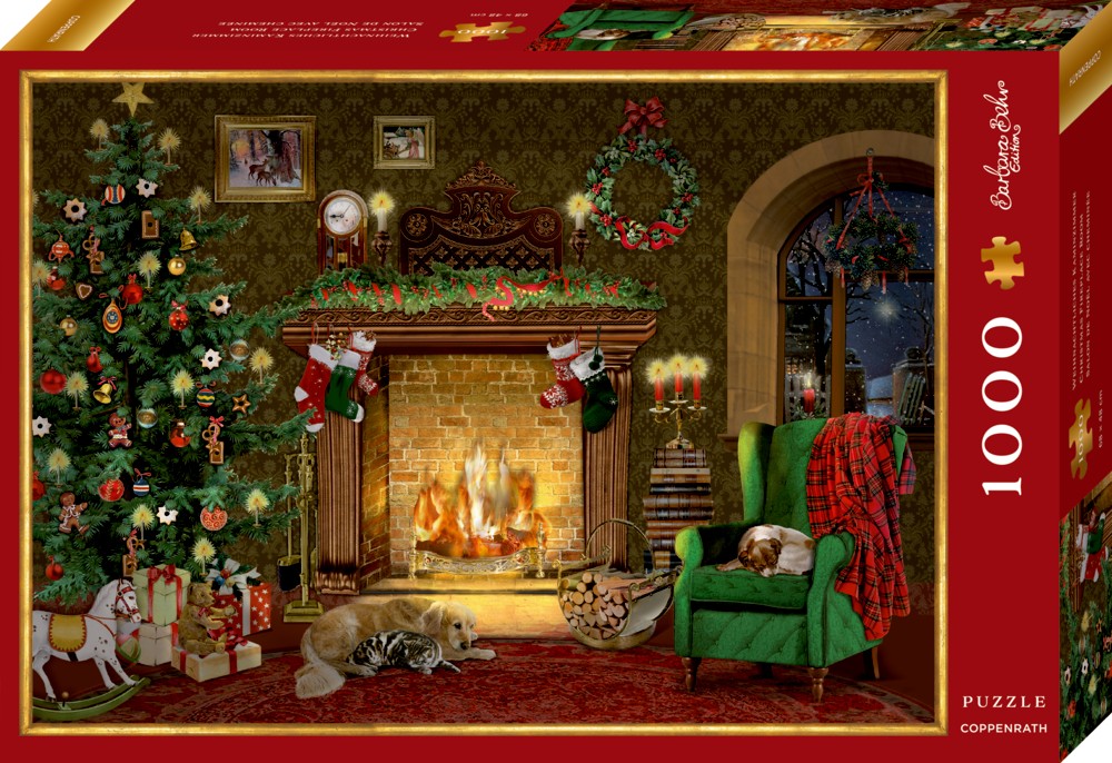 Spiegelburg Puzzle Weihnachtliches Kaminzimmer