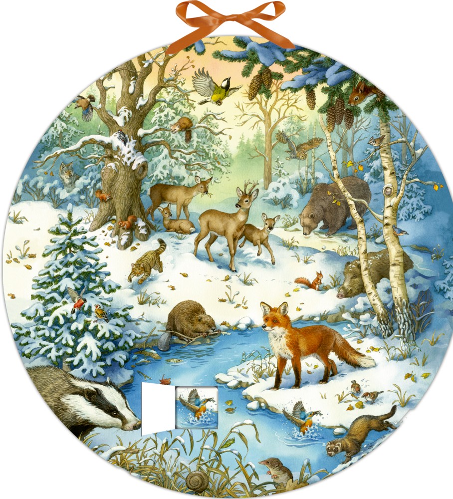 Adventskalender Memo Tiere im Winterwald