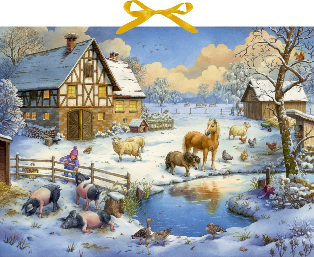 Adventskalender Sound unsere Tiere auf dem  Land