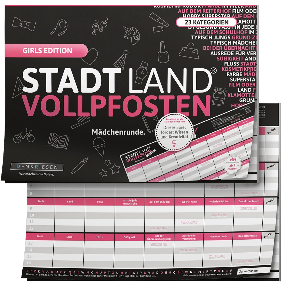 Stadt Land Vollpfosten Mädels