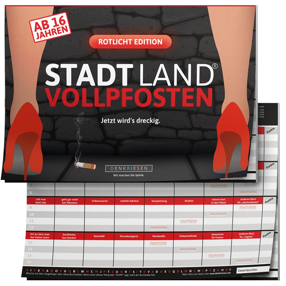 Stadt Land Vollpfosten Rotlicht Edition