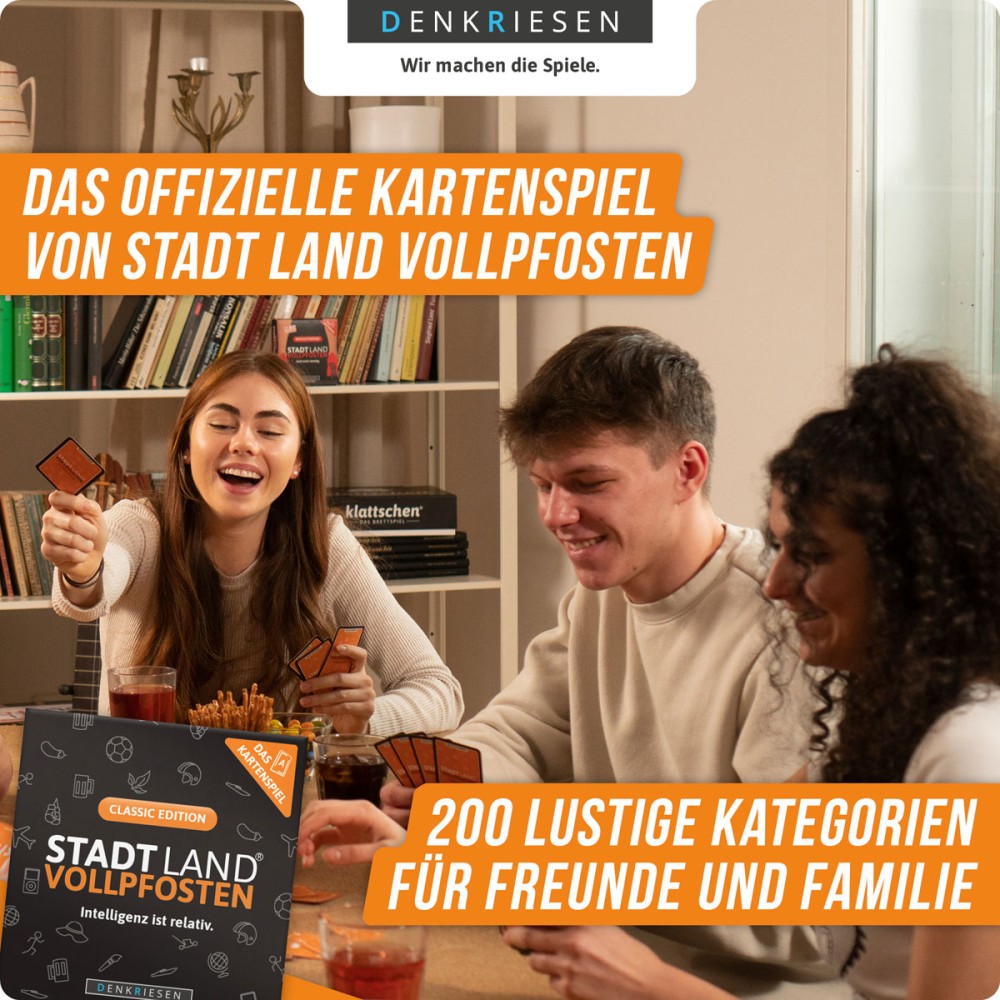 Stadt Land Vollpfosten Kartenspiel 200 Kategorien