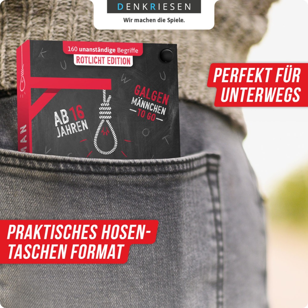 Hangman praktisch für unterwegs