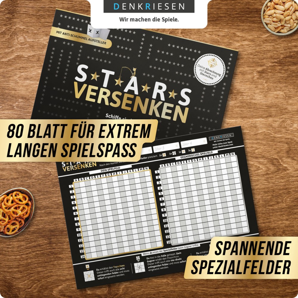 Stars versenken Block 80 Blatt