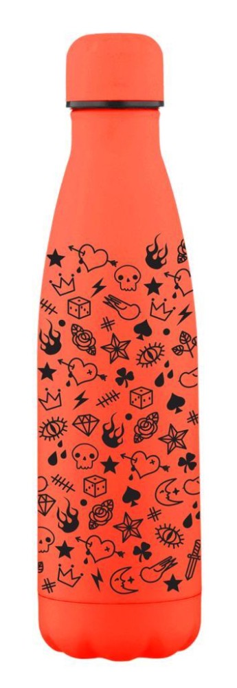 Trinkflasche The Bottle Tatoos orange