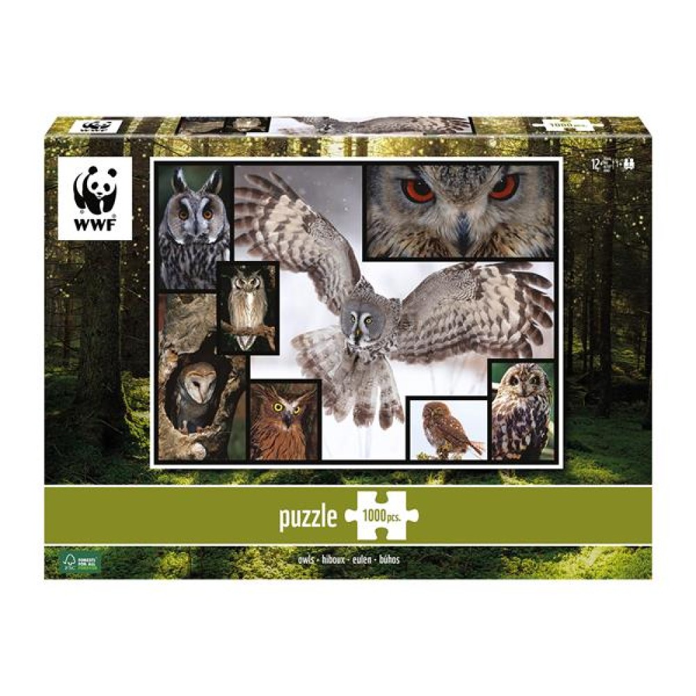 WWF-Puzzle Eulen
