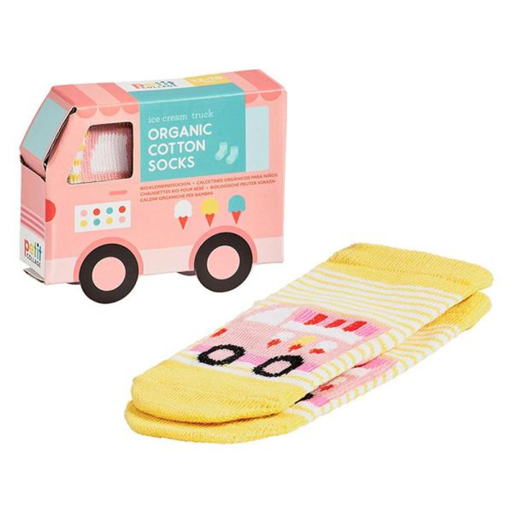 Bunte Socken Eiswagen