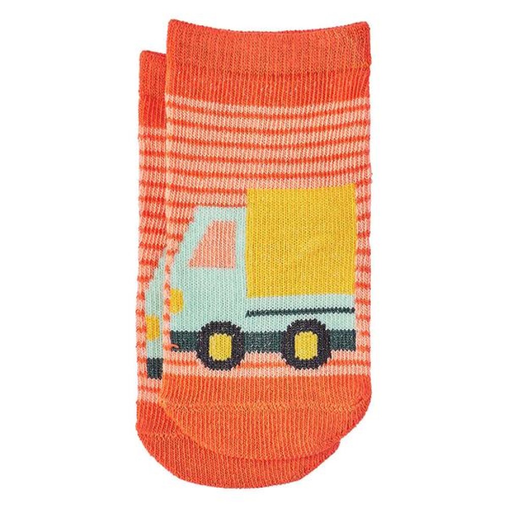 Bunte Socken Fahrzeug Muldenkipper