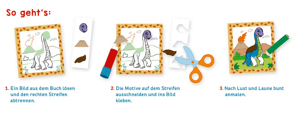 Dino Bastelbuch Anleitung
