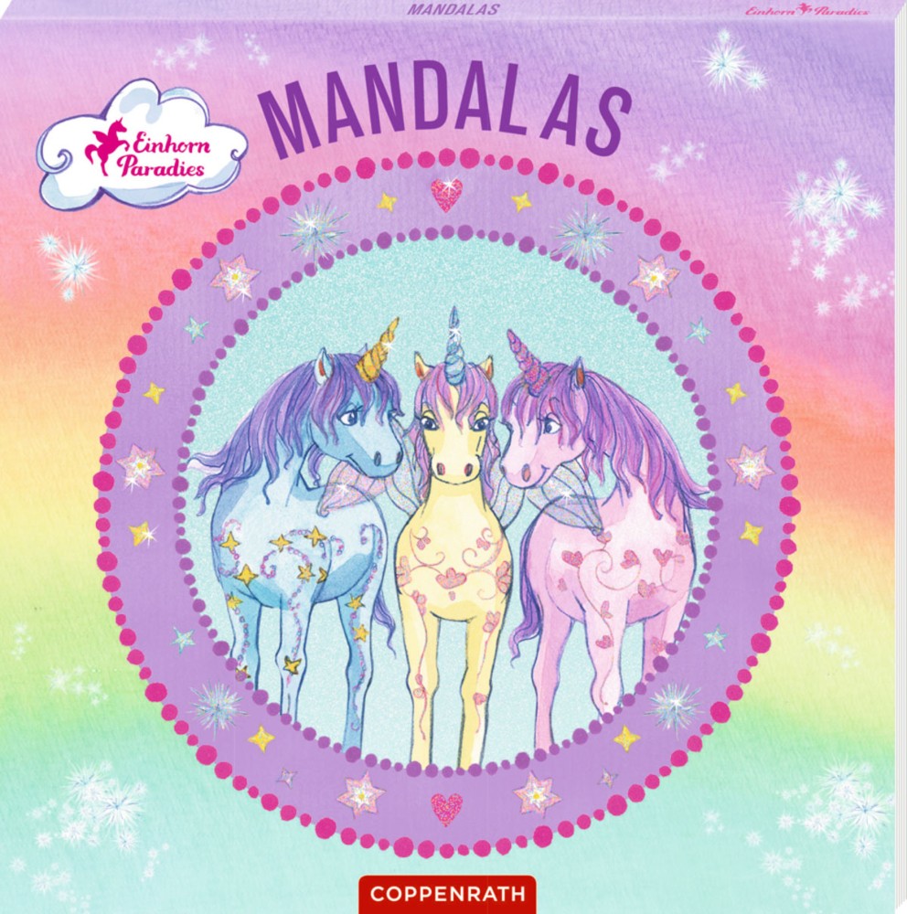 Einhorn Paradies Mandalas