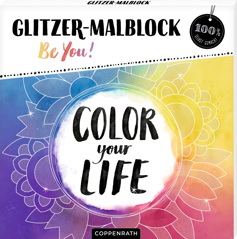 Glitzer Malblock