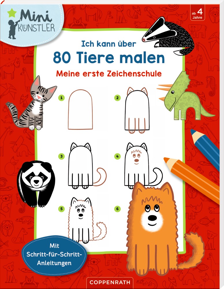 Malbuch Ich kann 80 Tiere malen