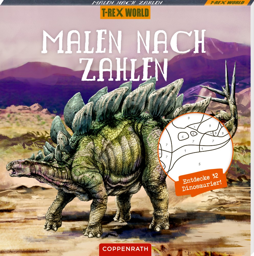 T-Rex Malen nach Zahlen