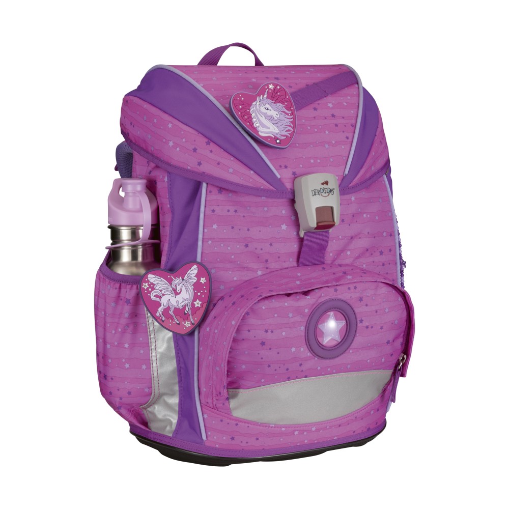 DerDieDas Ergoflex Light Purple Unicorn, ohne Trinkflasche (separat erhältlich)