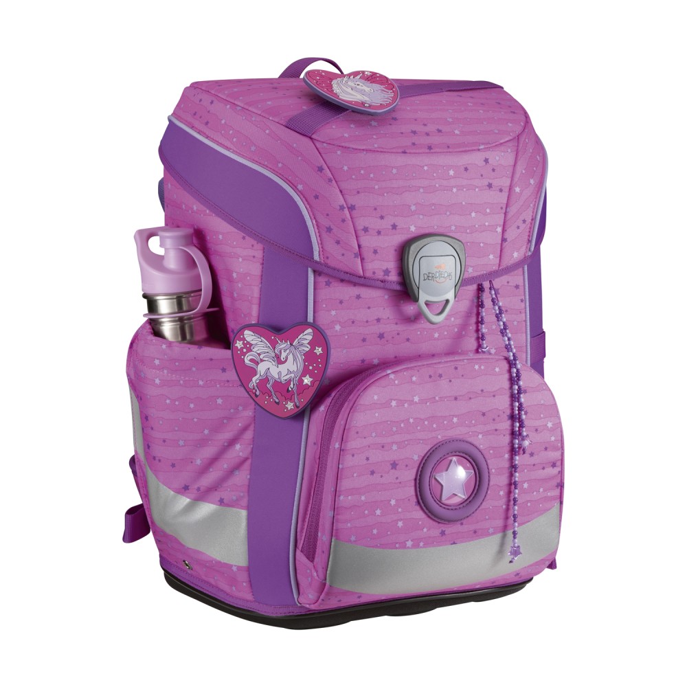 DerDieDas Purple Unicorn seitliche Ansicht, ohne Trinkflasche (separat erhältlich)