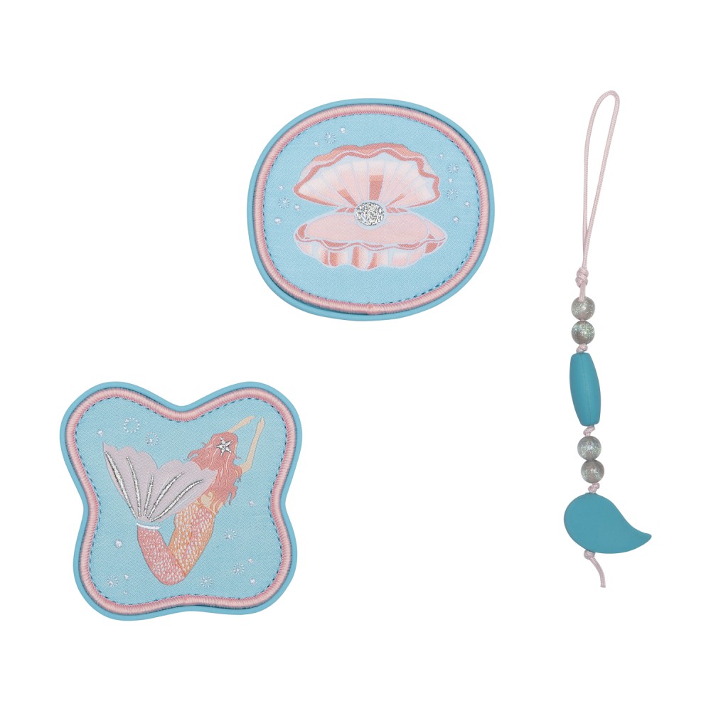 DerDieDas Wechselbuttons mit Anhänger Ocean Pearl