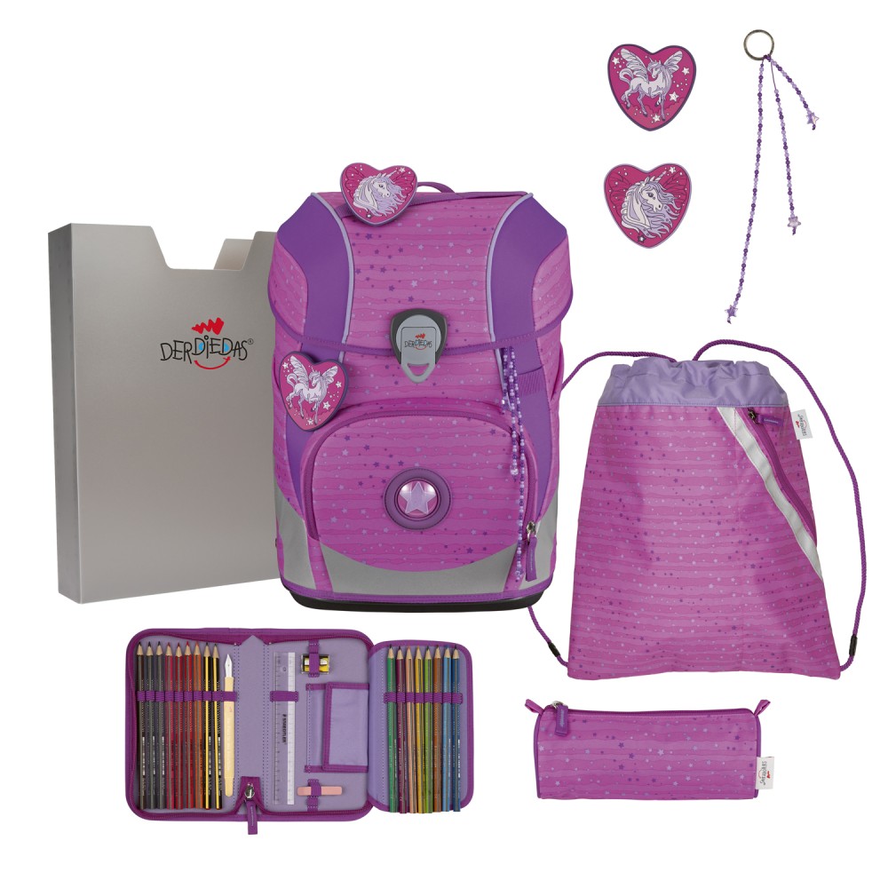 DerDieDas Ergoflex Tiny Purple Unicorn Set 5 tlg
