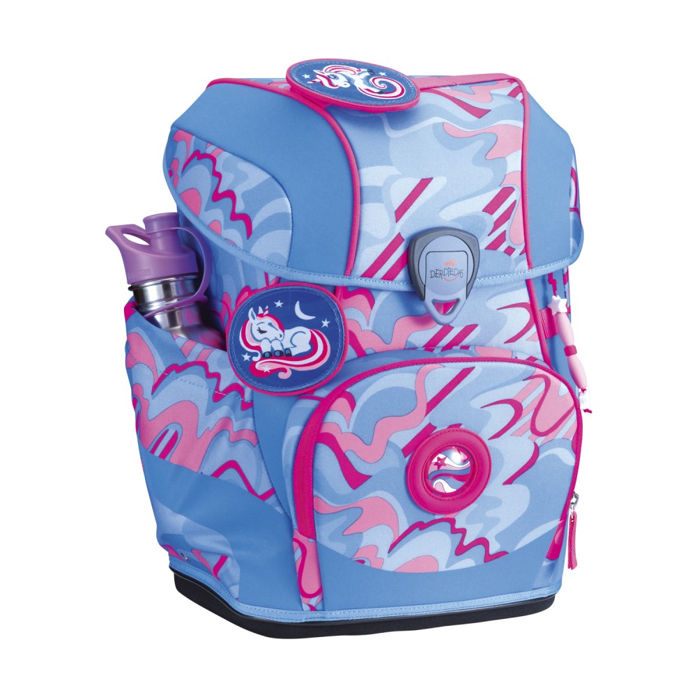DerDieDas Set 5 tlg Ergoflex Magic Unicorn seitliche Ansicht, ohne Trinkflasche (separat erhältlich)