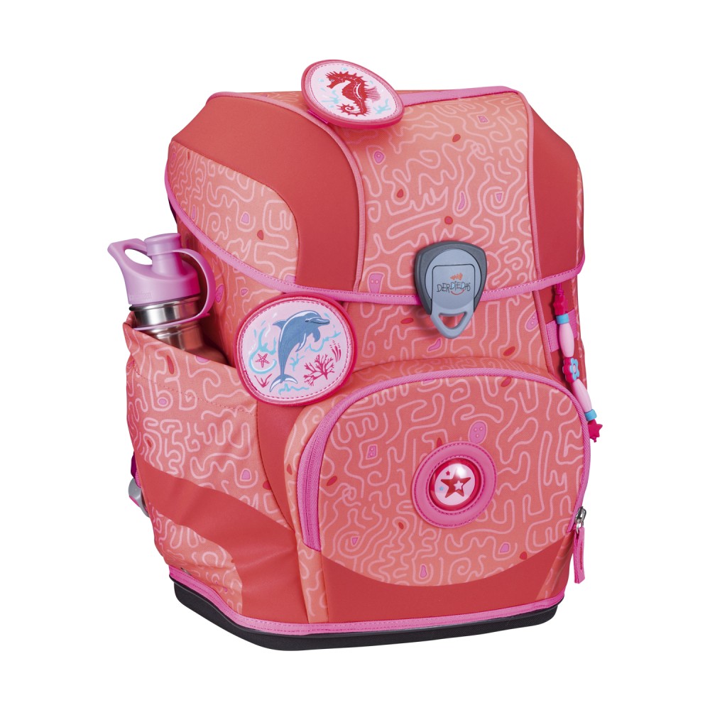 DerDieDas Set 5 tlg Ergoflex Coral Reef seitliche Ansicht, ohne Trinkflasche (separat erhältlich)