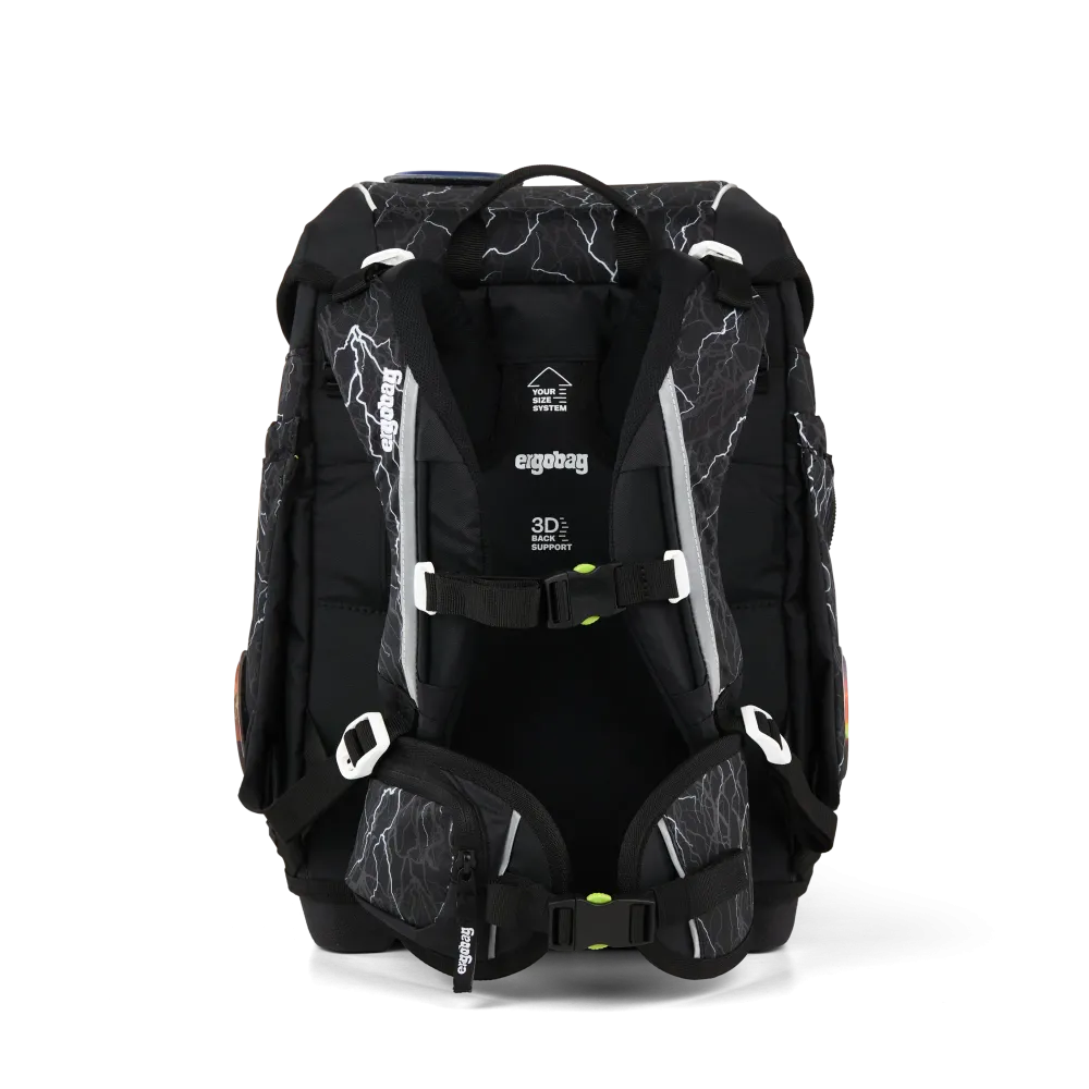 Ergobag Cubo ReflektBär Rückseitige Ranzenansicht