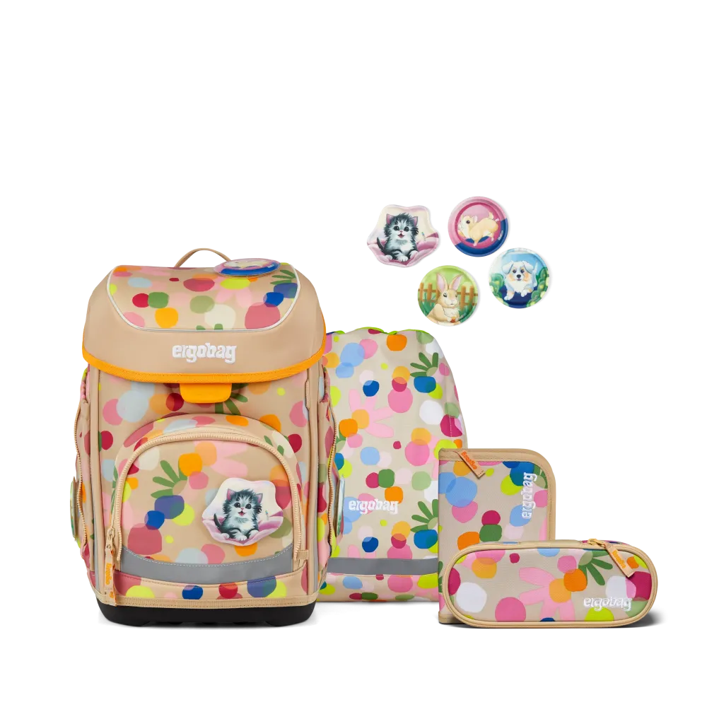 Ergobag Schulranzen Cubo Flower PowBär