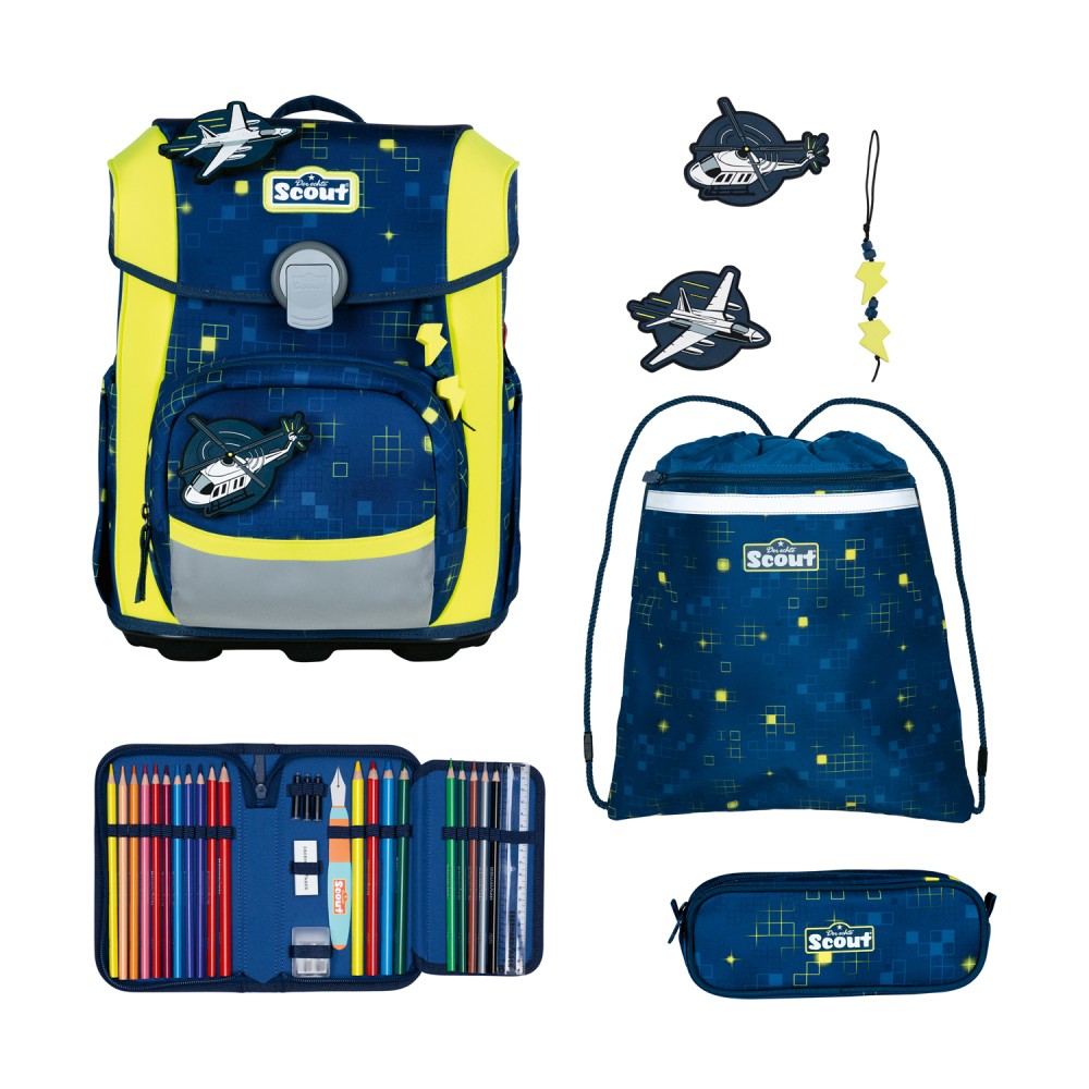 Scout Neo Schulranzen Set 4tlg Digital Air